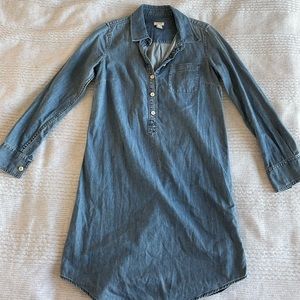 J. Crew Chambray Denim Dress, Size XXS
